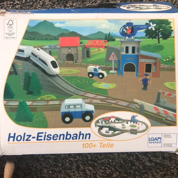 German Wooden Train - Etsy German Wooden electric train set